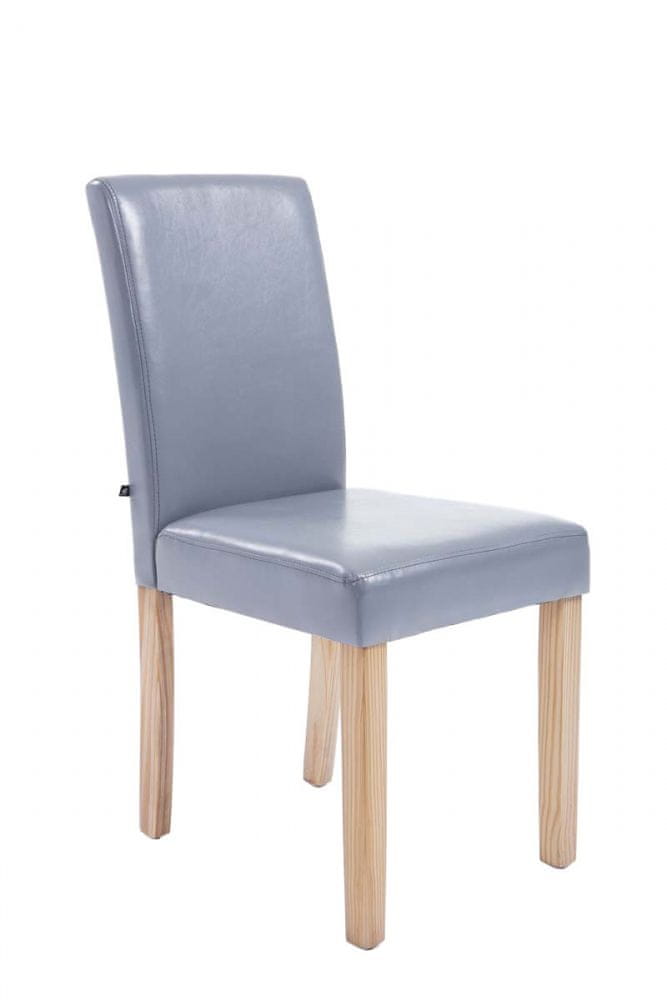 BHM Germany Jedálenská stolička Ina, syntetická koža, šedá